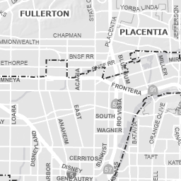 Anaheim Ca Zoning Map Property Info - City Of Anaheim Planning Dept.